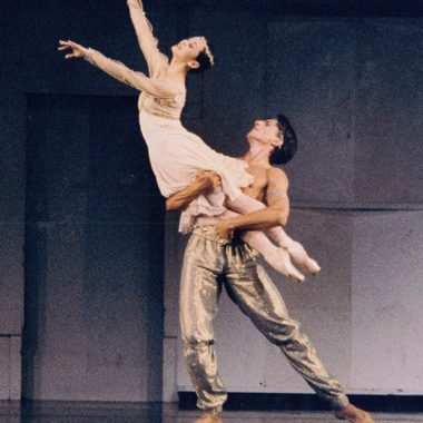 1998 - Ying Li and Stanko Milov; Le Corsaire Pas de Deux; photo by Randy Choura